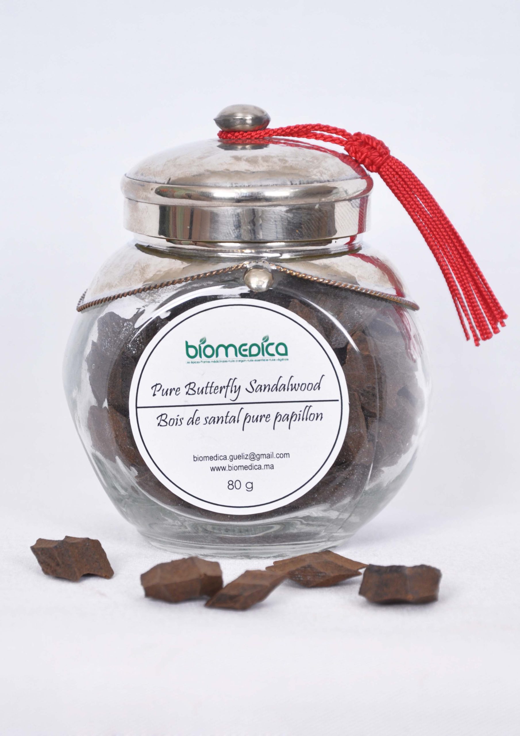 Bois de santal pure papillon  1G -100MAD