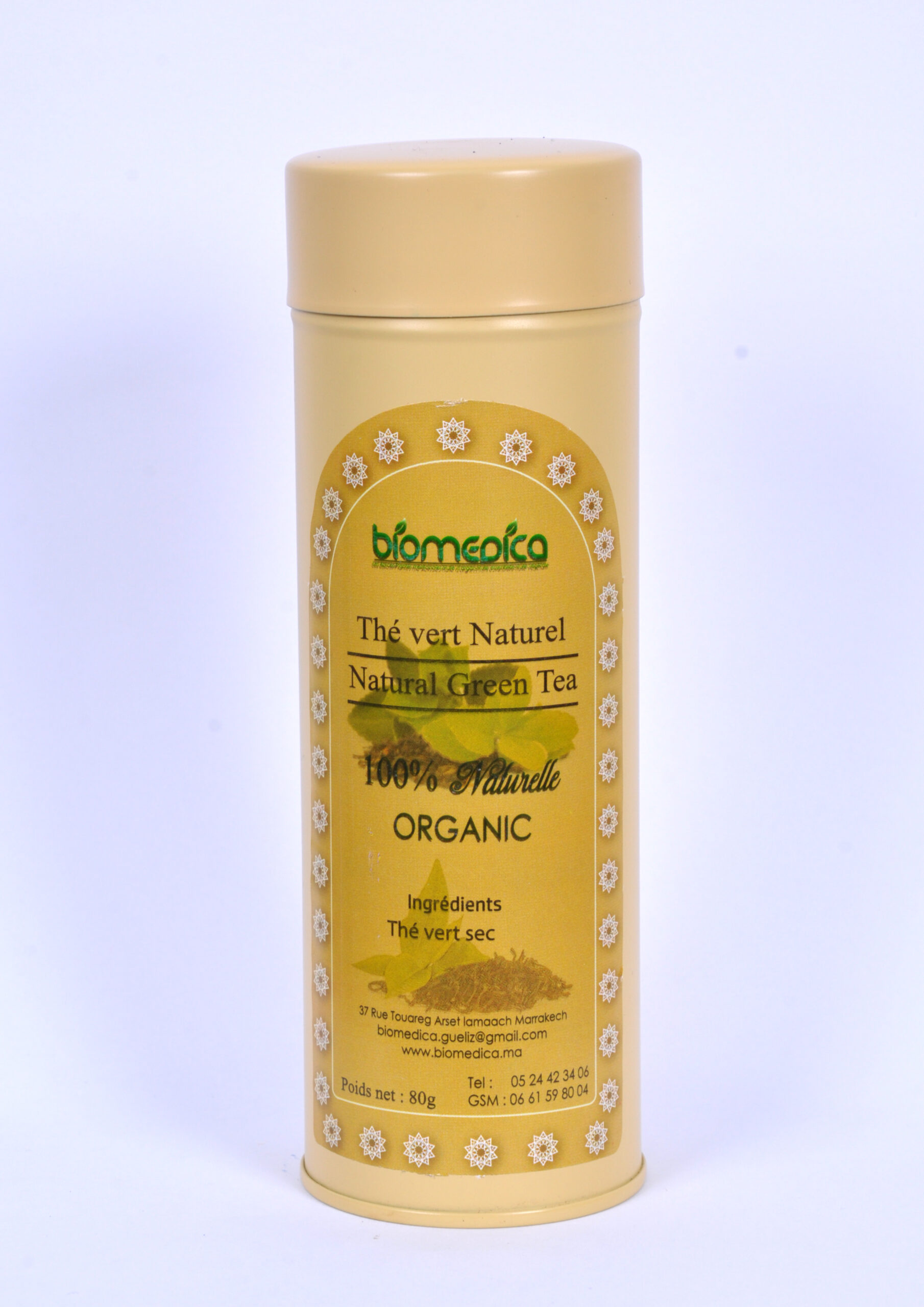 Thé vert naturel 80G