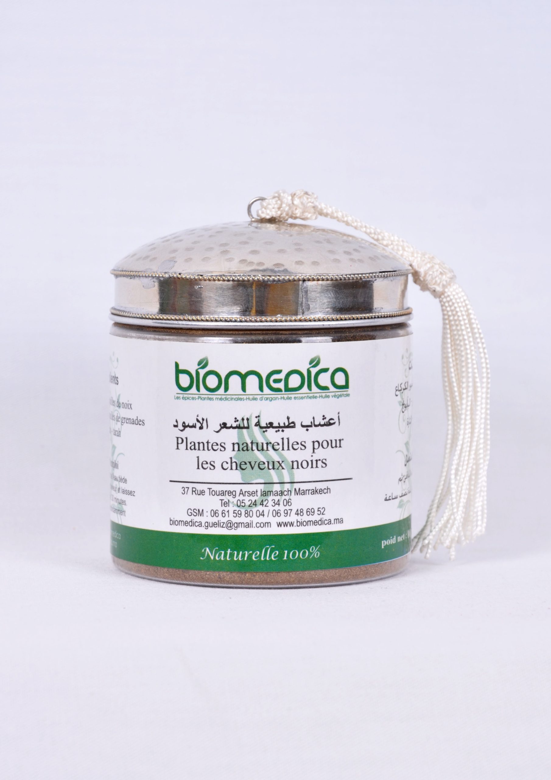 Plantes naturelles pour des cheveux noirs - 100G