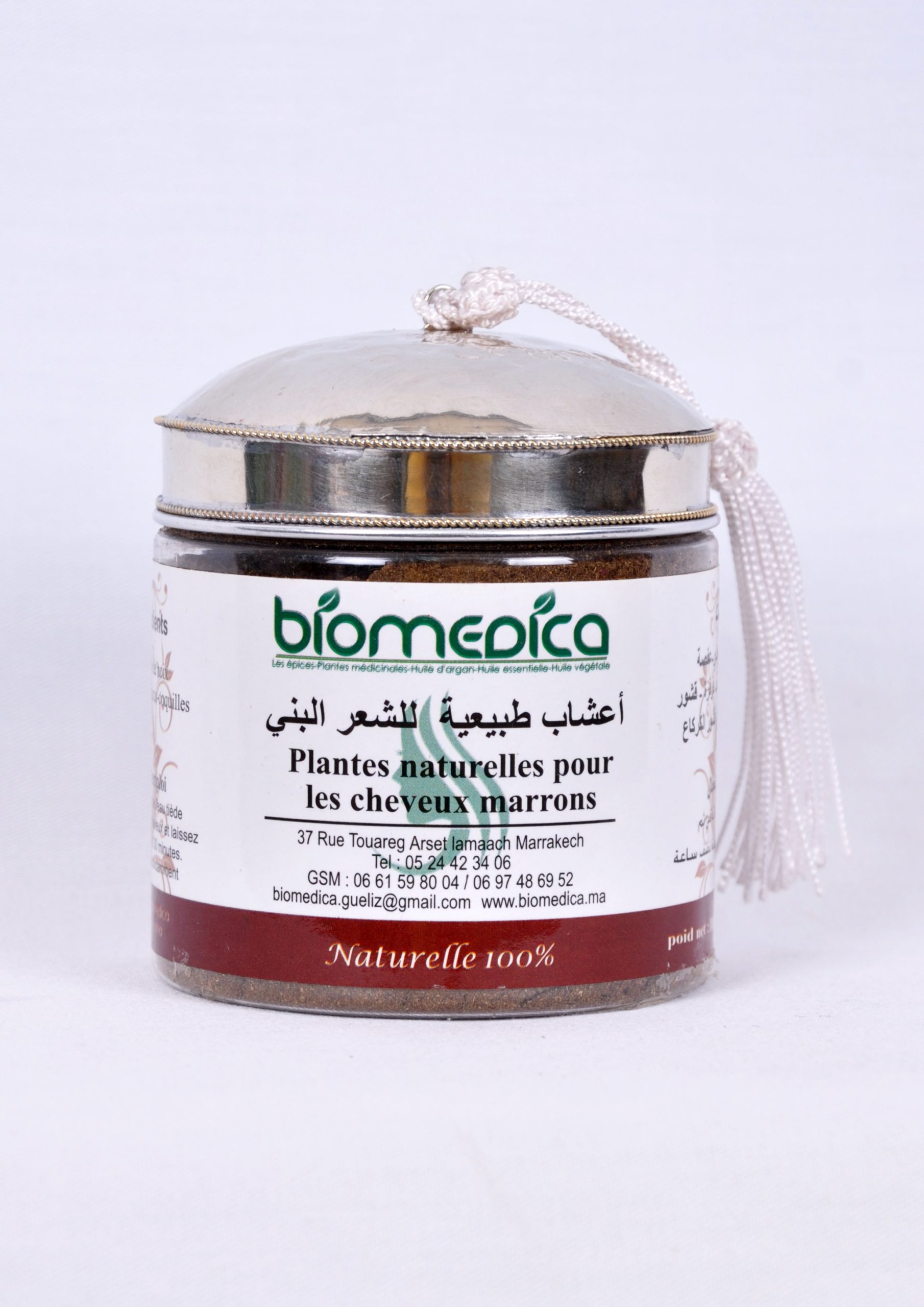 Plantes naturelles pour des cheveux marrons - 100G