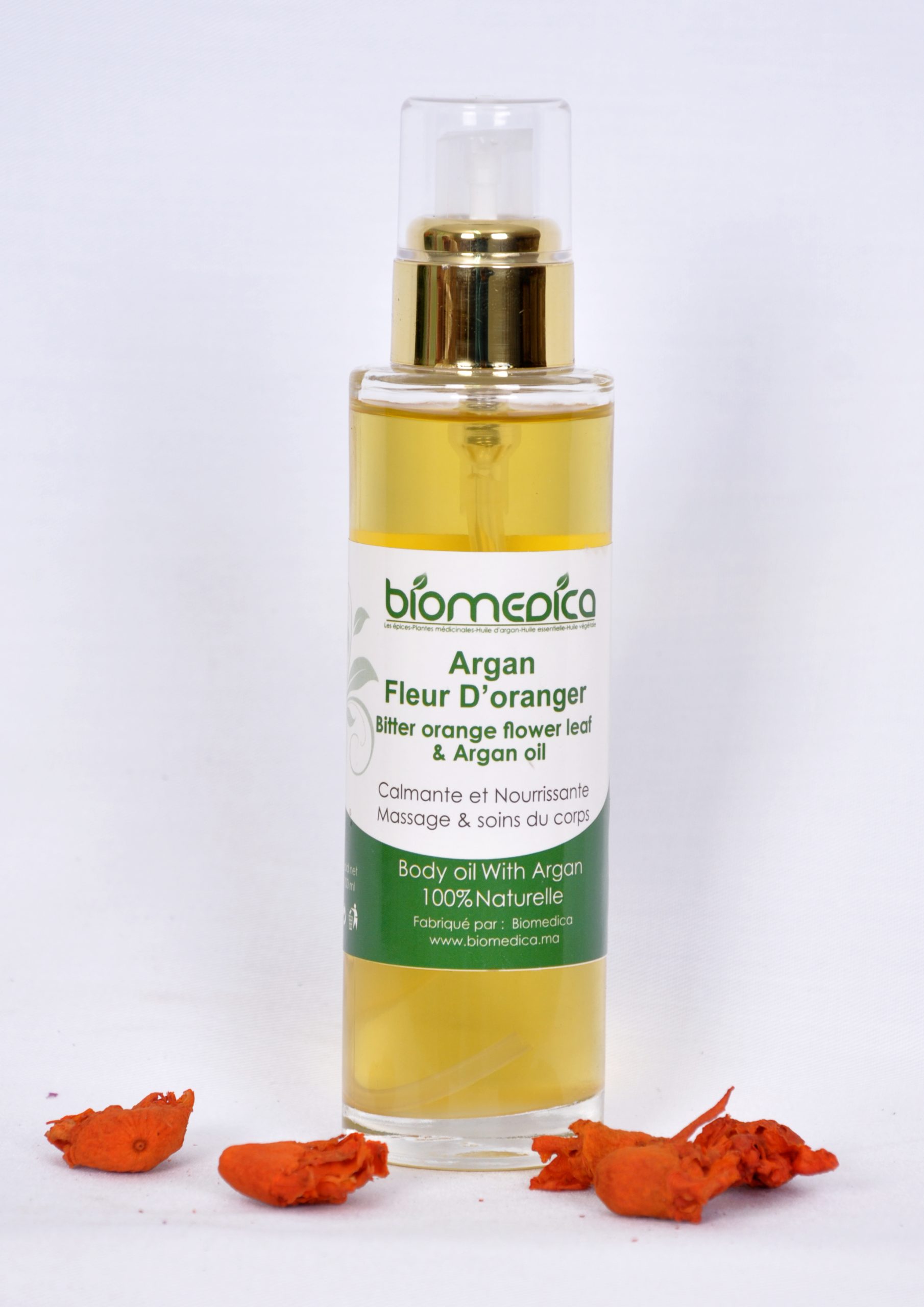 Huile précieuse à l’huile d’Argan et la fleur d’oranger - 100ML