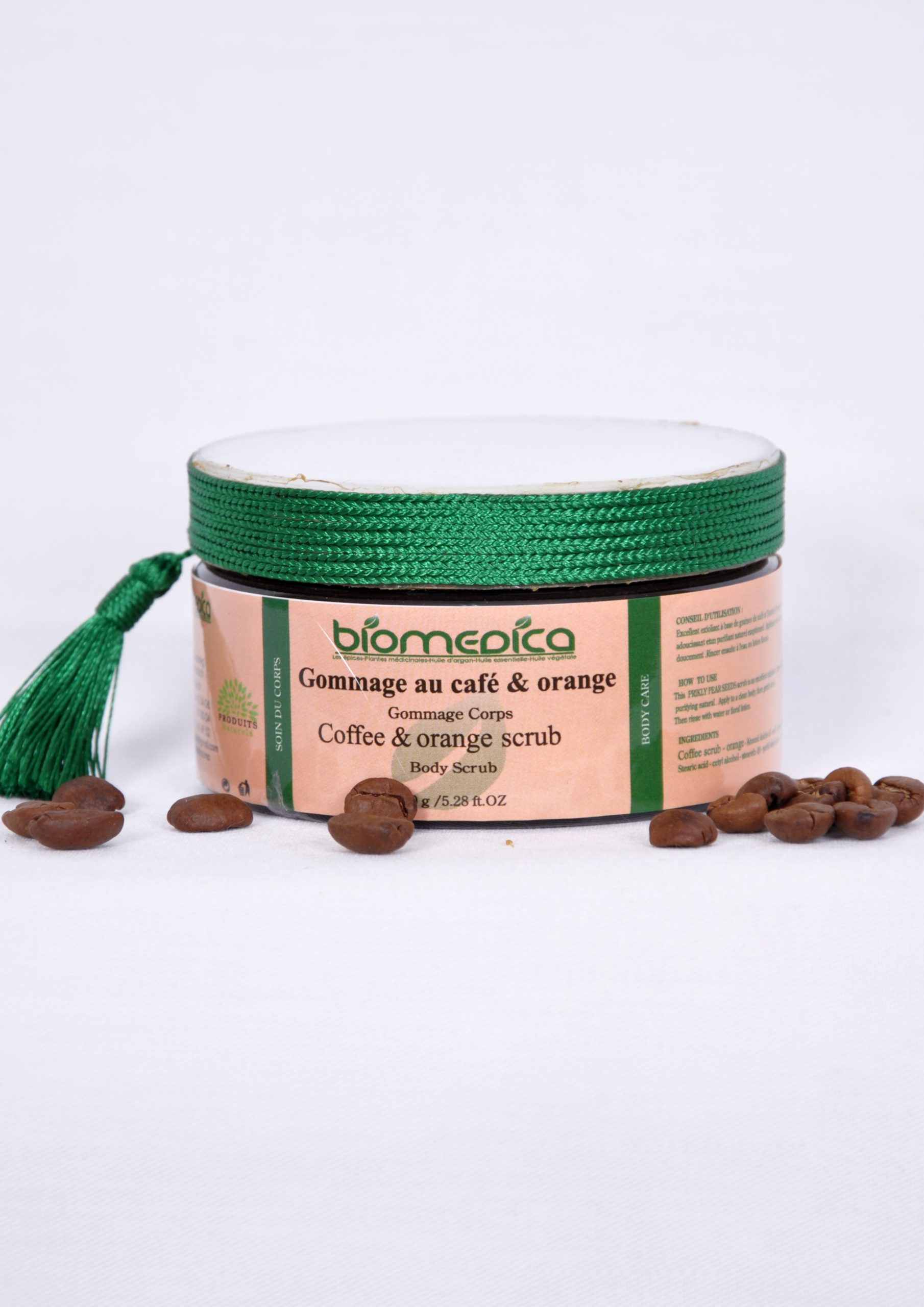 Gommage au café et l’orange pour le corps -150G